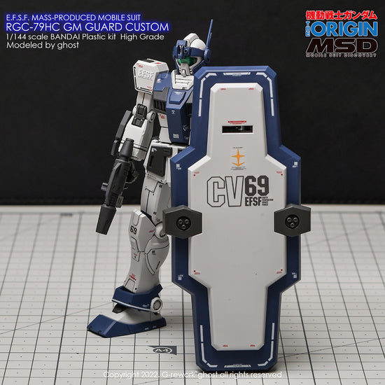 G-REWORK - [HG] GTO GM Guard Custom (Water Decal)