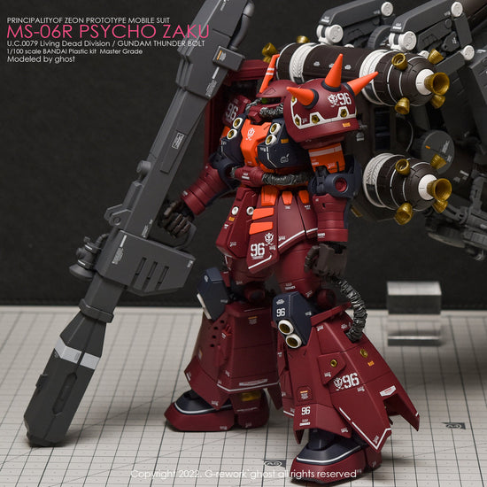 G-REWORK - [MG] Psycho Zaku [Thunderbolt Ver.] (Water Decal)