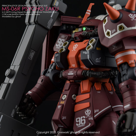 G-REWORK - [MG] Psycho Zaku [Thunderbolt Ver.] (Water Decal)