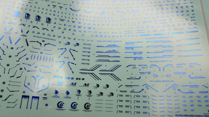 RG/HG Unicorn Perfectibility (Holo) (Water Decal) (Multiple Options)
