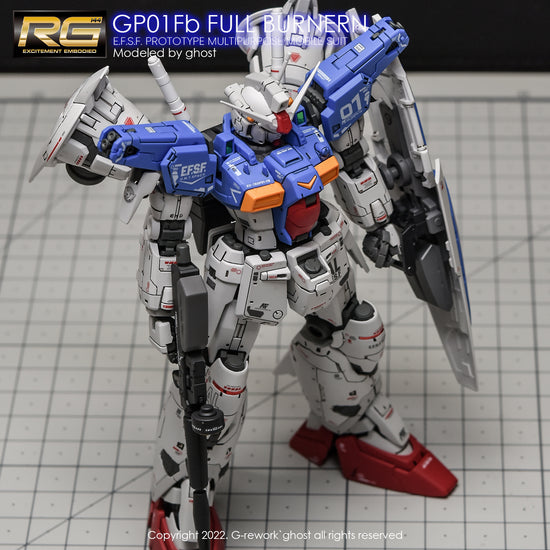 G-REWORK - [RG] Gundam GP01Fb  Full Burnern (Water Decal)
