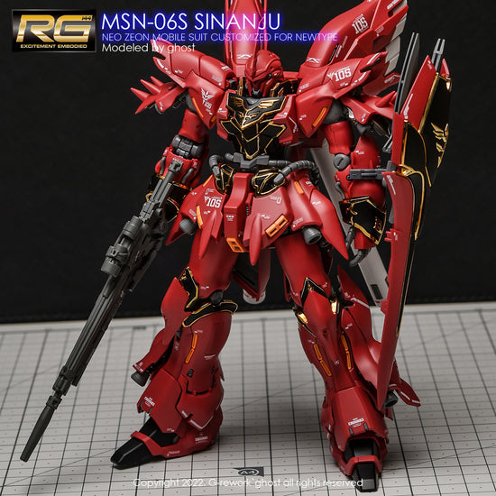 G-REWORK - [RG] Sinanju (Water Decal)