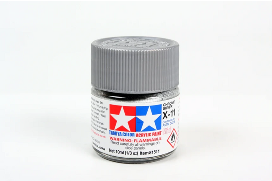 Acrylic Mini X-11 Chrome Silver (10ml)