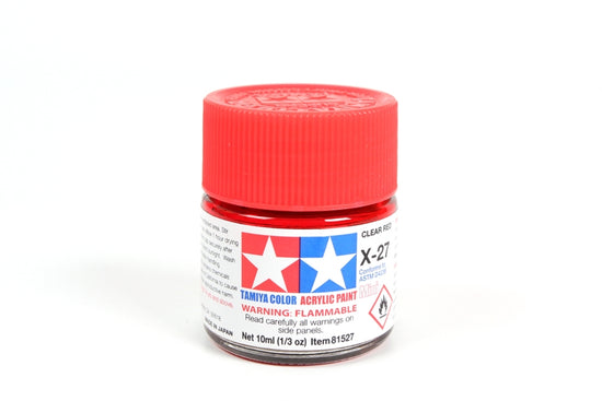 Acrylic Mini X-27 Clear Red (10ml)