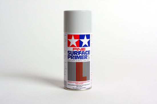 Tamiya Surface Primer L For Plastic & Metal (Light Gray)180ml