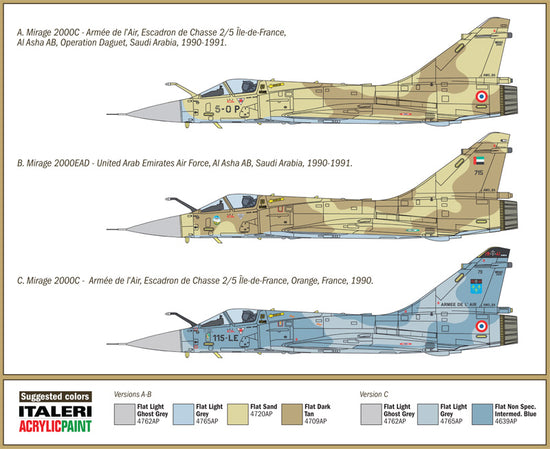 Italeri Mirage 2000C "Gulf War" 1:72