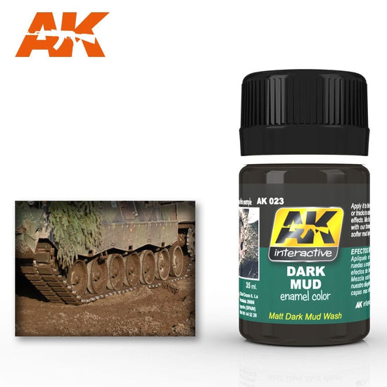 Dark Mud Enamel Paint 35ml Bottle
