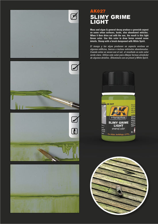 Slimy Grime Light Enamel Paint 35ml Bottle