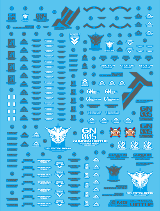 MG Virtue (Water Decal) (Multiple Options)
