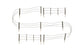 Barbed Wire Fence - N Scale  (15pcs)