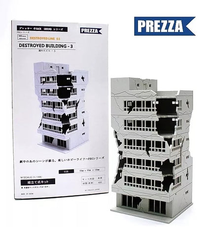 Destroyed Building MS Grade (1/144) by PREZZA (Multiple Options)