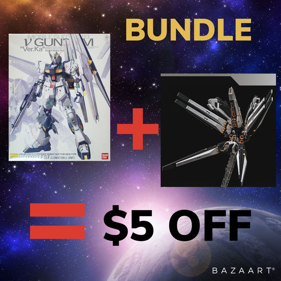 MG RX93 v Gundam ver.Ka kit +  Rage Nucleon High Mobility Backpack