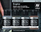 32ml Bottle Aircraft Engine Metal Color Paint Set (4 Colors)