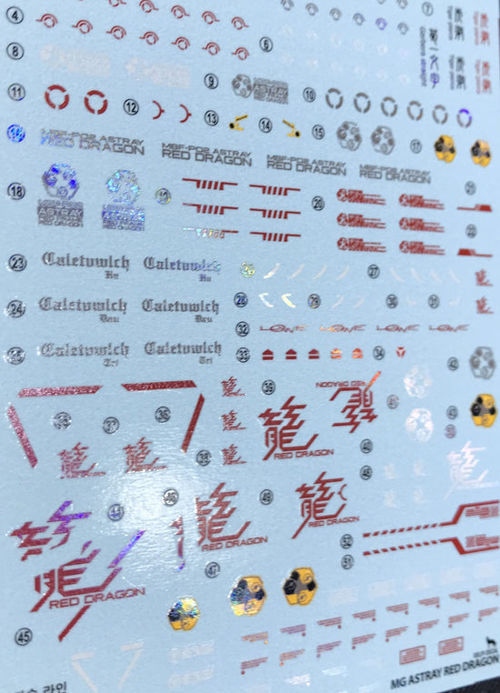 MG Red Dragon (Holo) (Poligonal) (Water Decal)